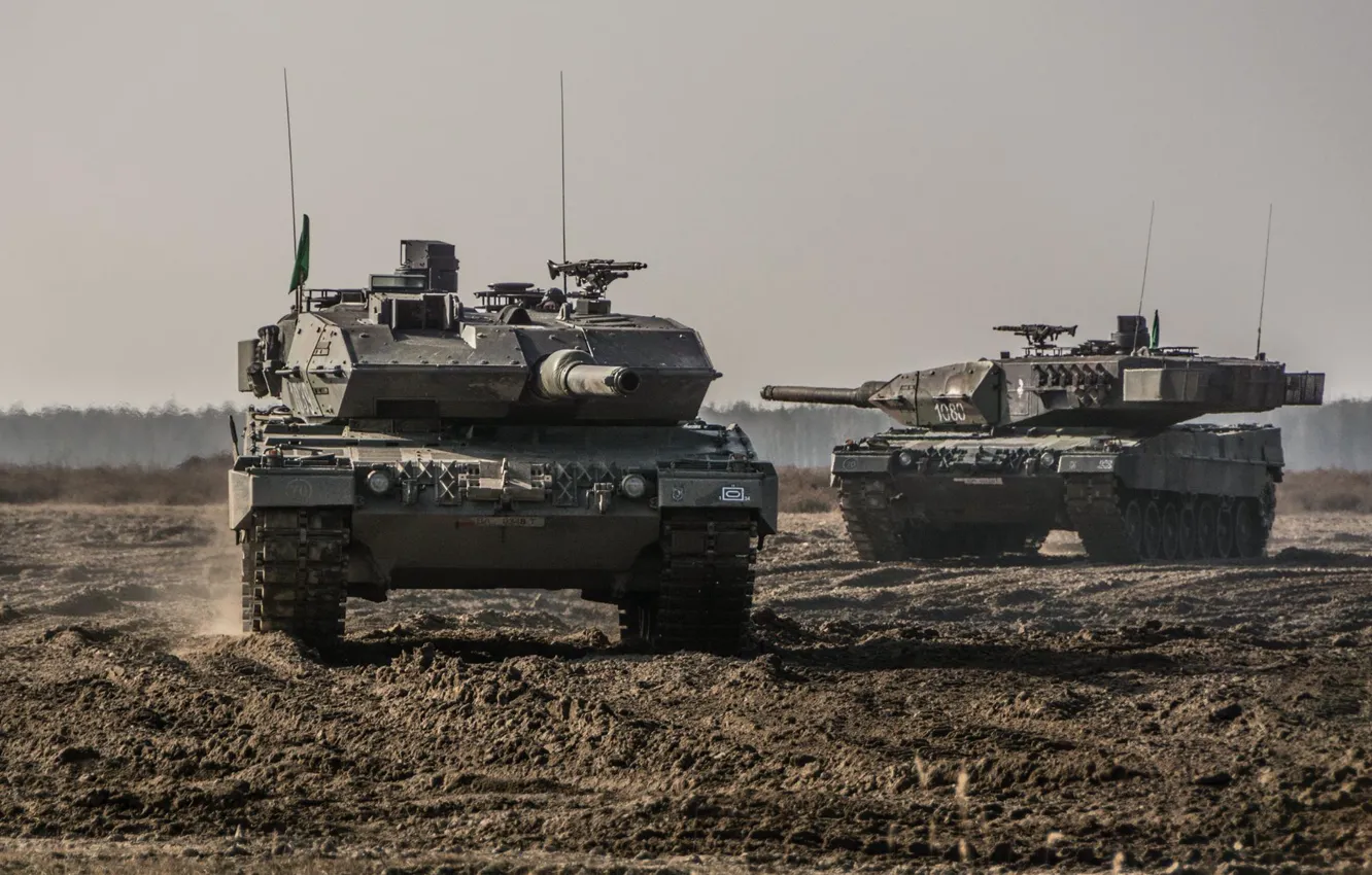 Photo wallpaper Germany, Tanks, Bundeswehr, Leopard 2A7