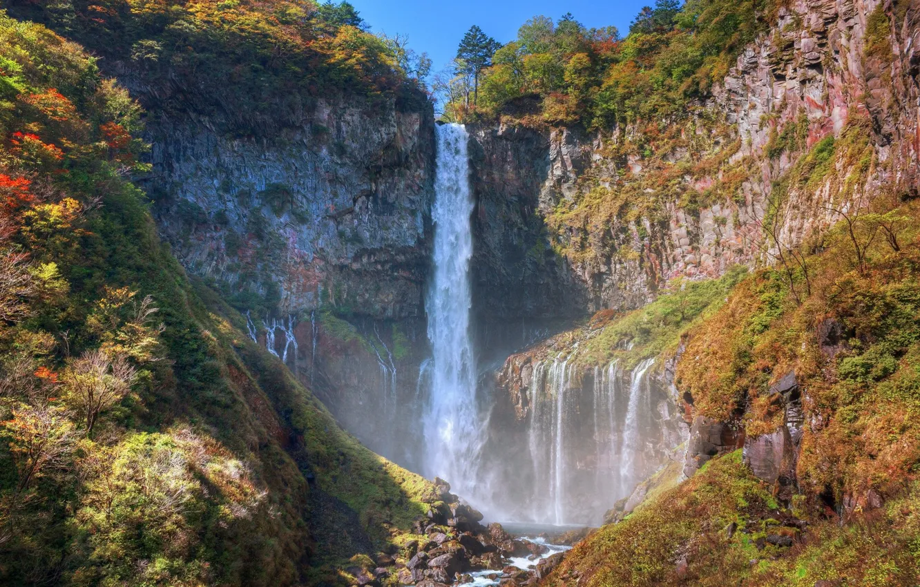 Photo wallpaper nature, waterfall, beauty