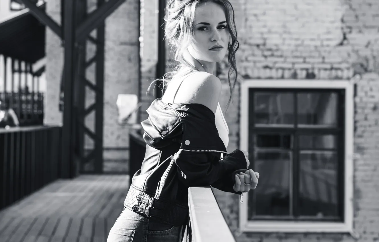 Photo wallpaper black and white, monochrome, Lala, Sergey Zemnukhov