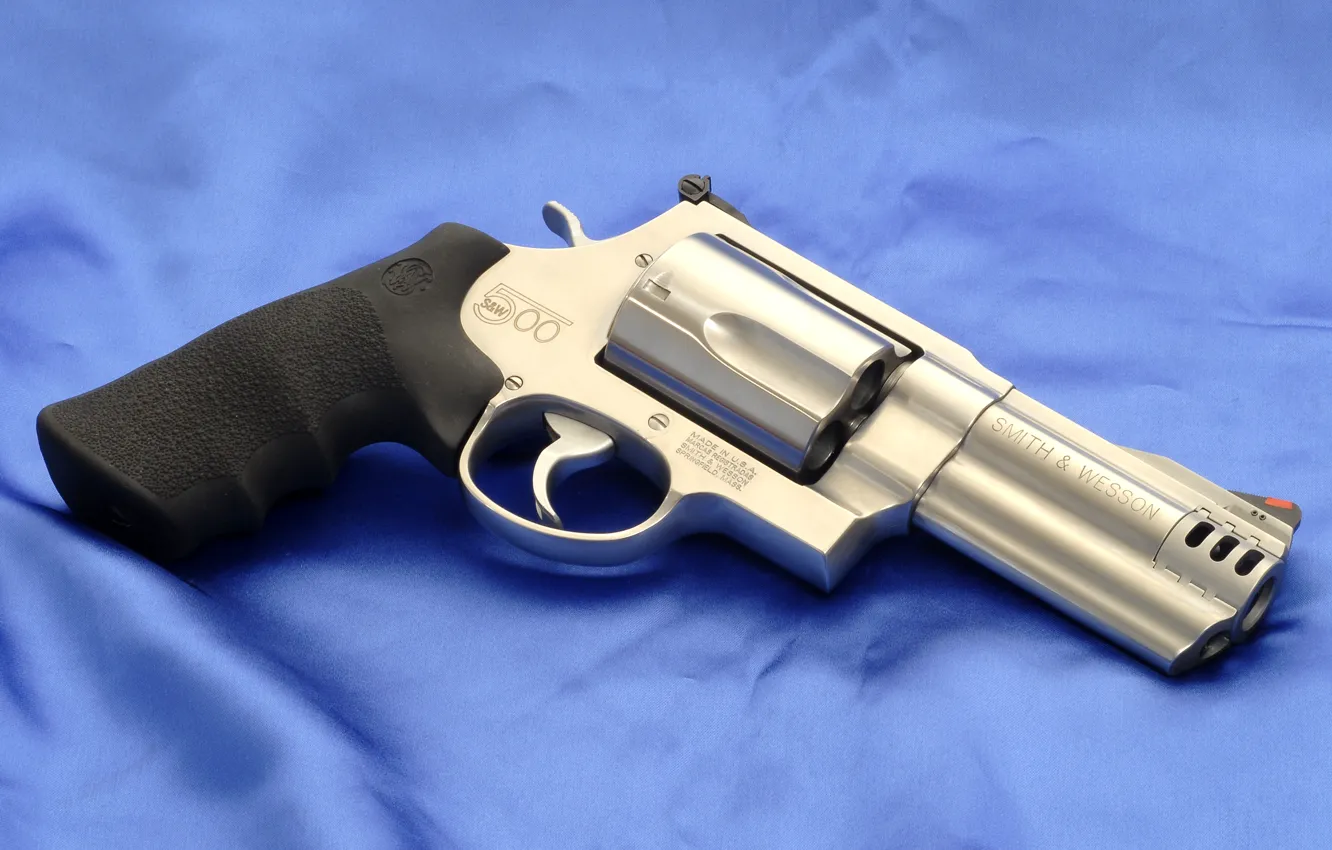 Photo wallpaper canvas, weapons, Wallpaper, gun, revolver, Model 500, Smith & Wesson, Smith Wesson