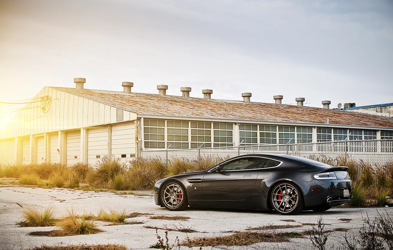 Photo wallpaper Aston Martin, Vantage, black, cars, auto, Wallpaper HD