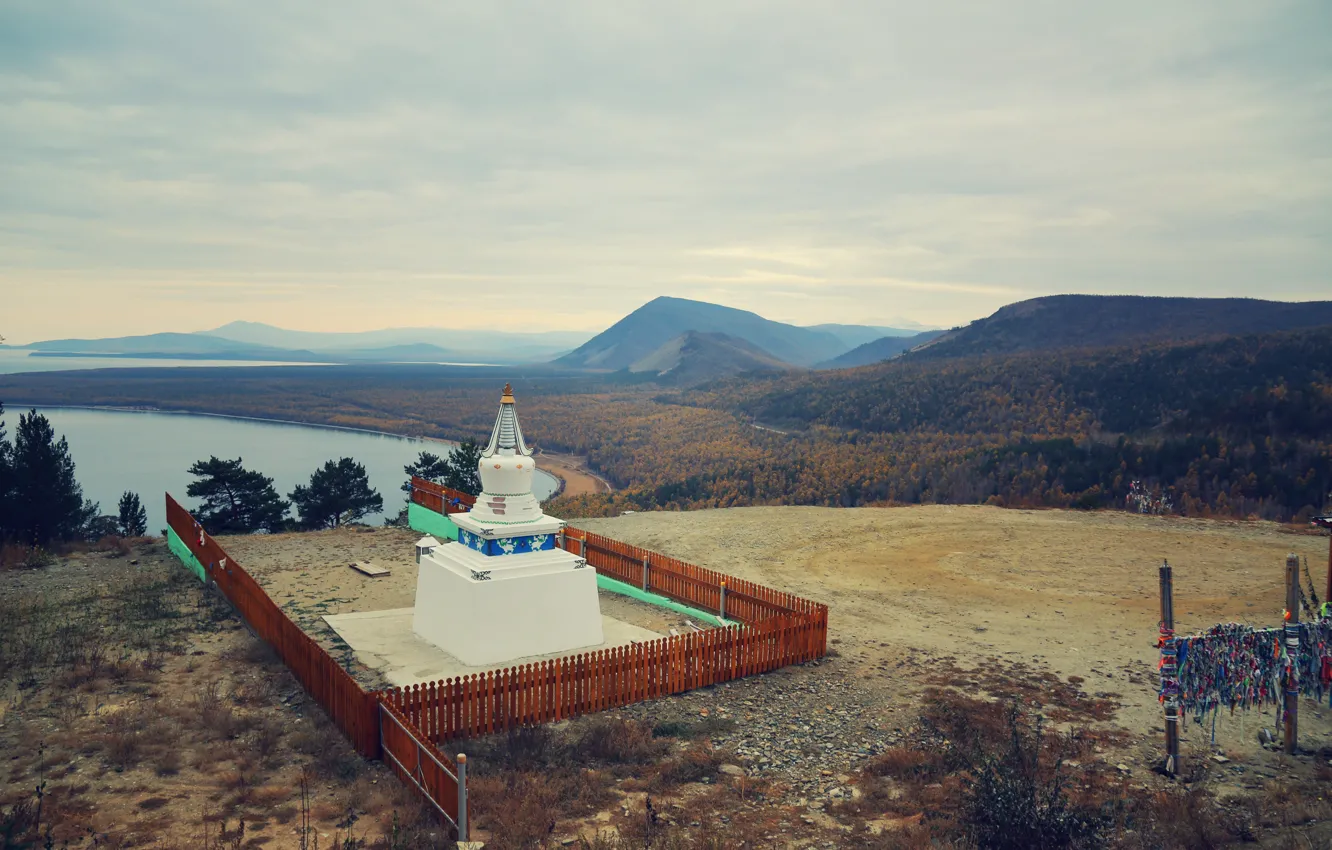 Photo wallpaper October, Autumn, Baikal, Buddha, Burhan