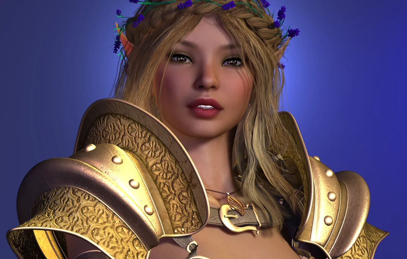 Photo wallpaper girl, background, armor