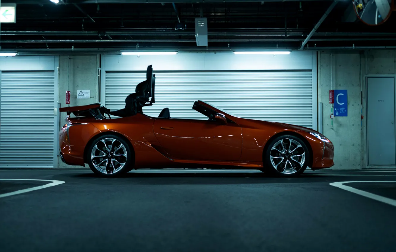 Photo wallpaper Lexus, convertible, convertible top, 2021, LC 500 Convertible