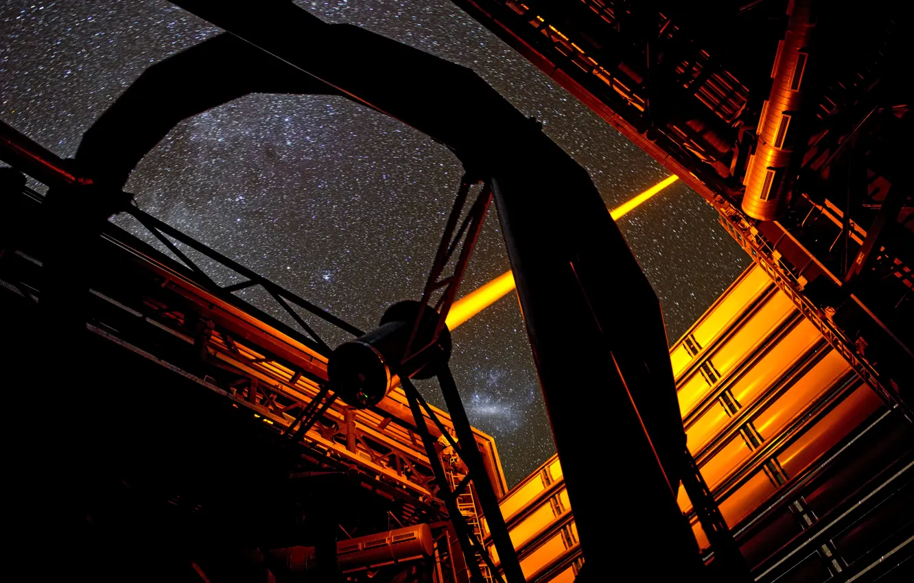Photo wallpaper laser, structure, Observatory, laser, Paranal Observatory, ESO’s, PARLA