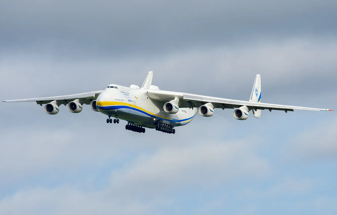 Photo wallpaper the plane, The an-225, jet, transport, "Mriya"