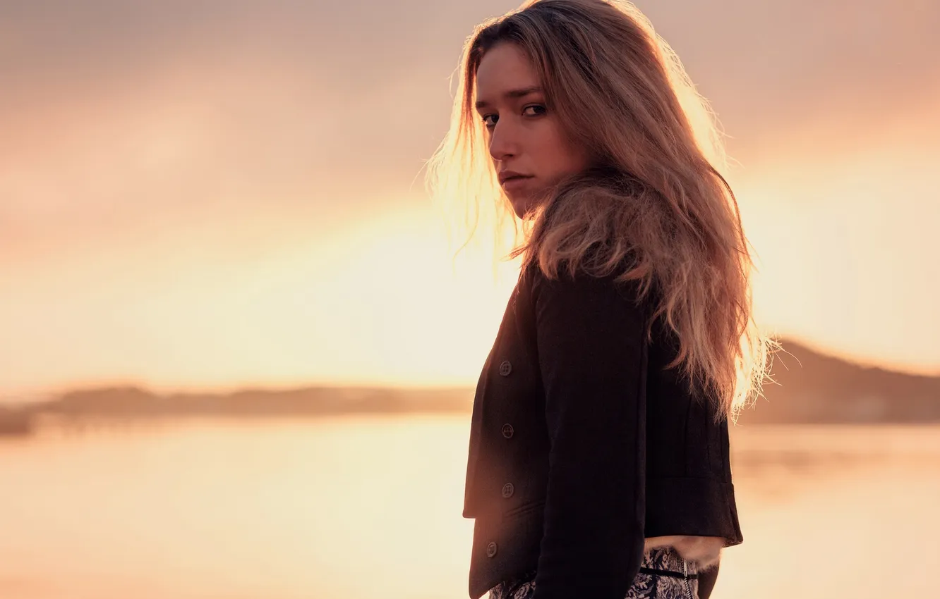 Photo wallpaper look, portrait, lighting, bokeh