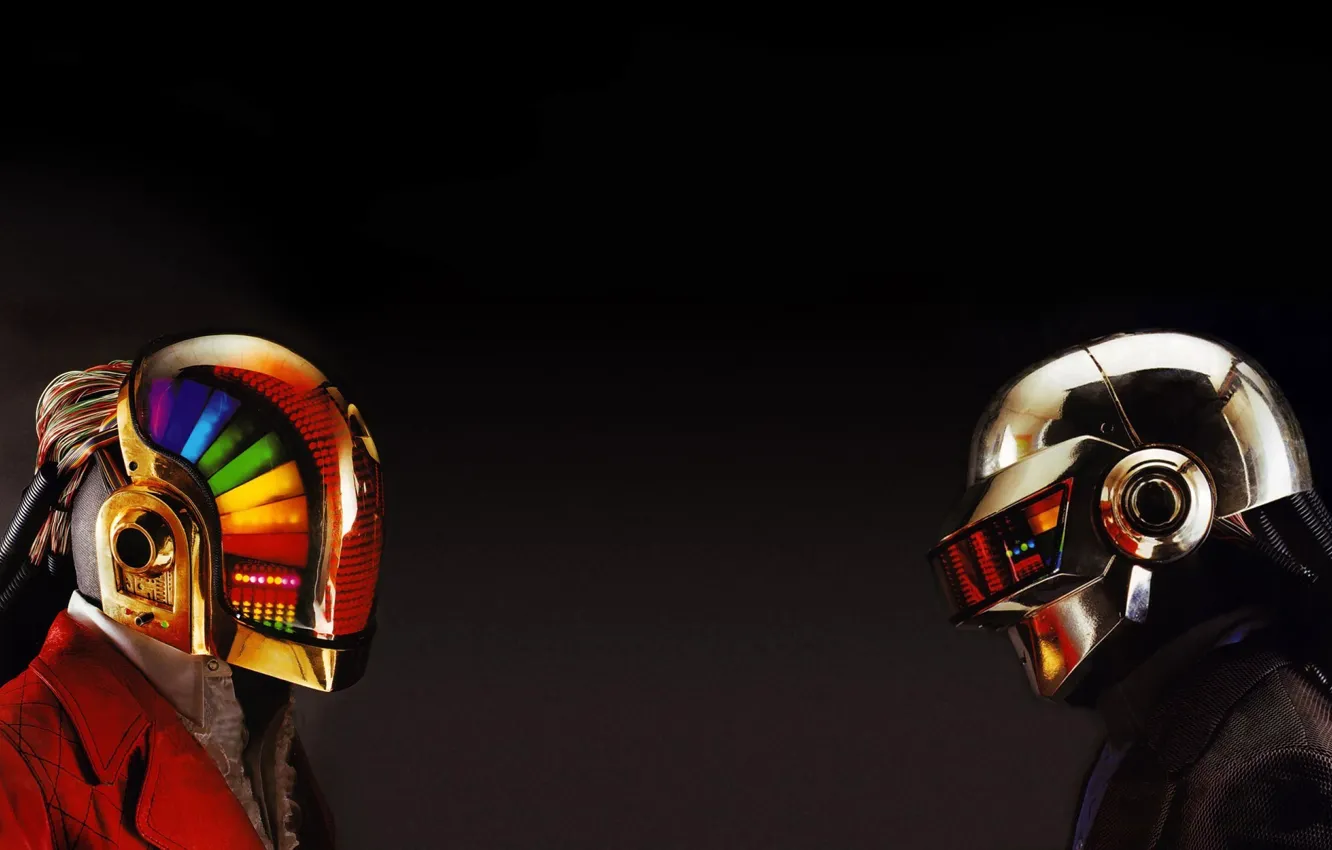 Photo wallpaper helmet, Daft Punk, pearls, Daft