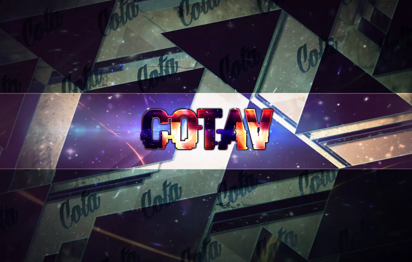 Photo wallpaper space, game, dota, csgo, Minimalism, name, Cota