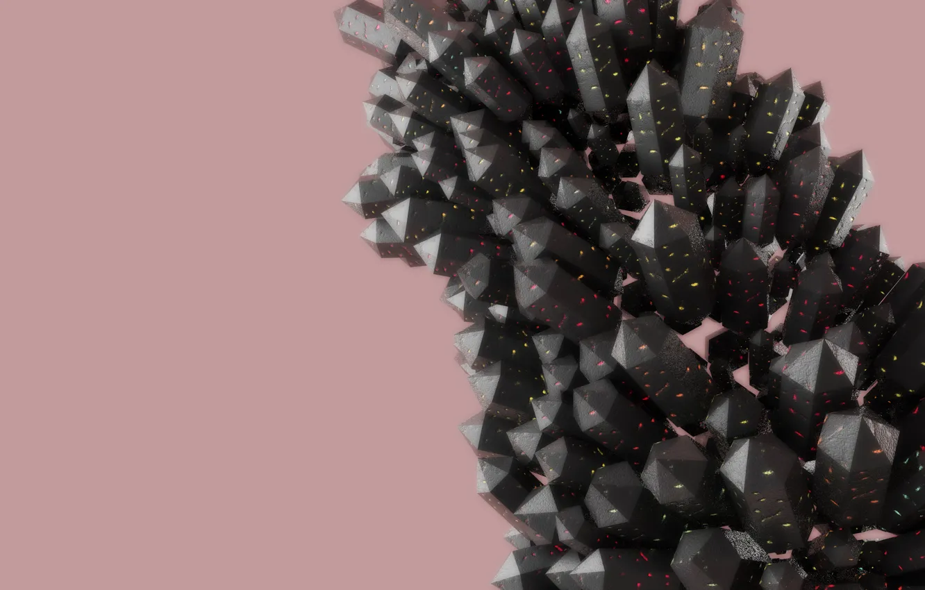 Photo wallpaper colors, rendering, crystal, crystals