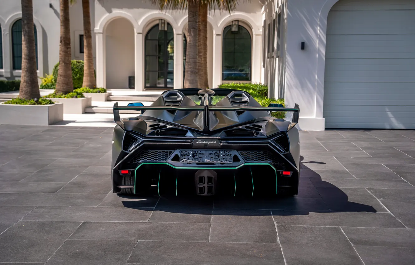 Photo wallpaper The only instance, Supercar, lamborghini veneno roadster, Veneno, Roadster, Lamborghini, 2014, supercar