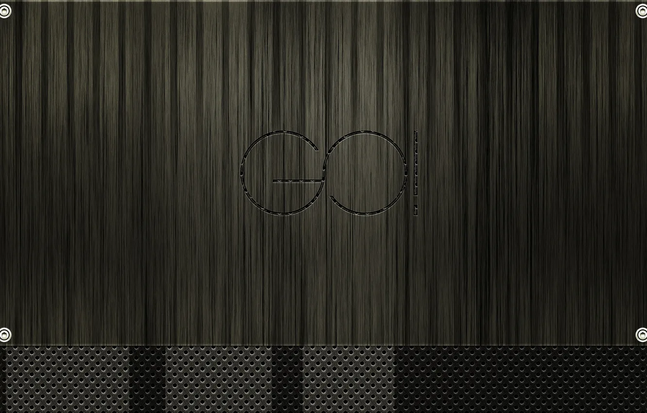 Photo wallpaper metal, the inscription, steel, texture