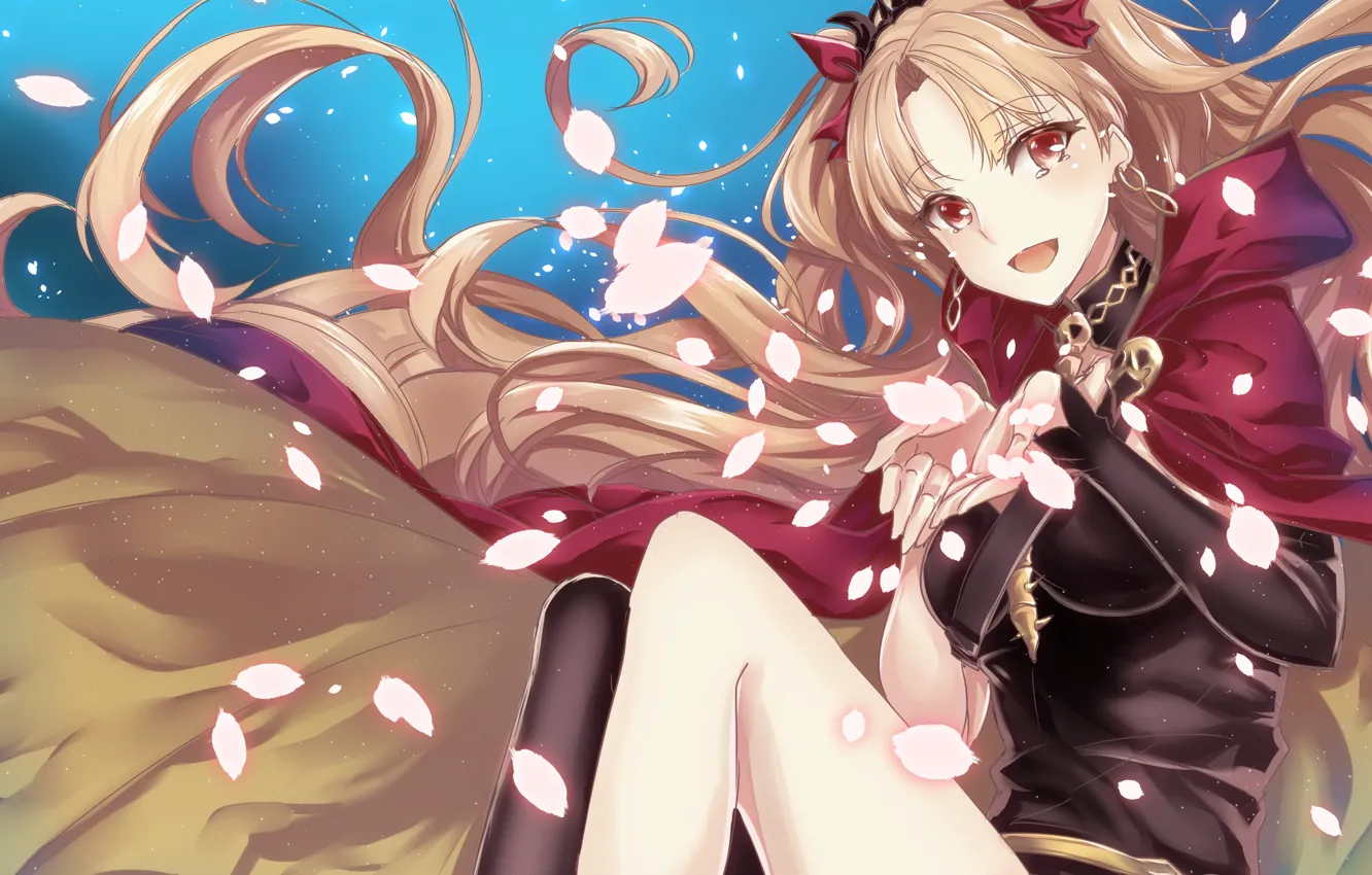 Photo wallpaper girl, petals, Lancer, Lancer, Fate / Grand Order, Ereshkigal, The destiny of a great campaign