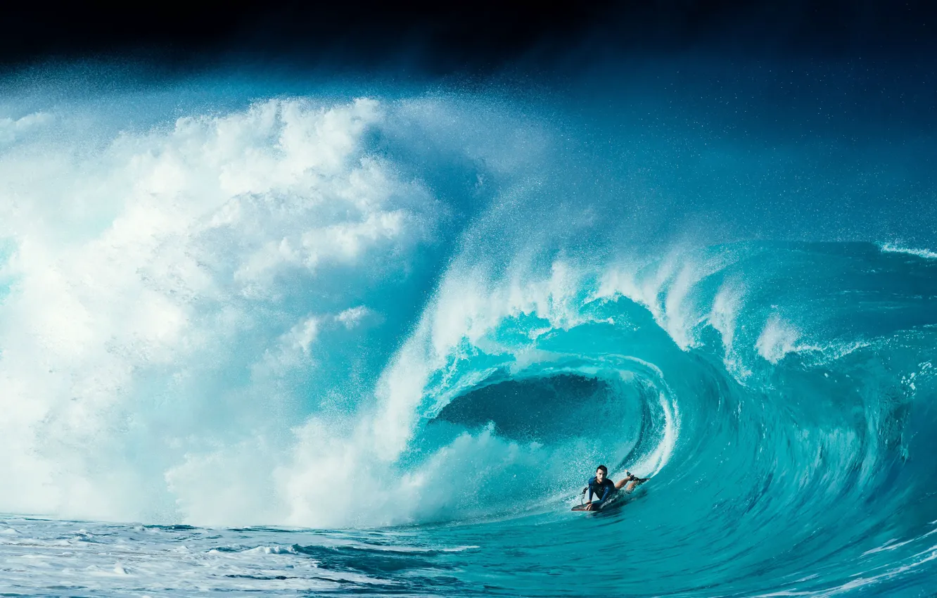 Photo wallpaper wave, adrenaline, wave, surfer, adrenaline, surfer, Kammeran Gonzalezkeola
