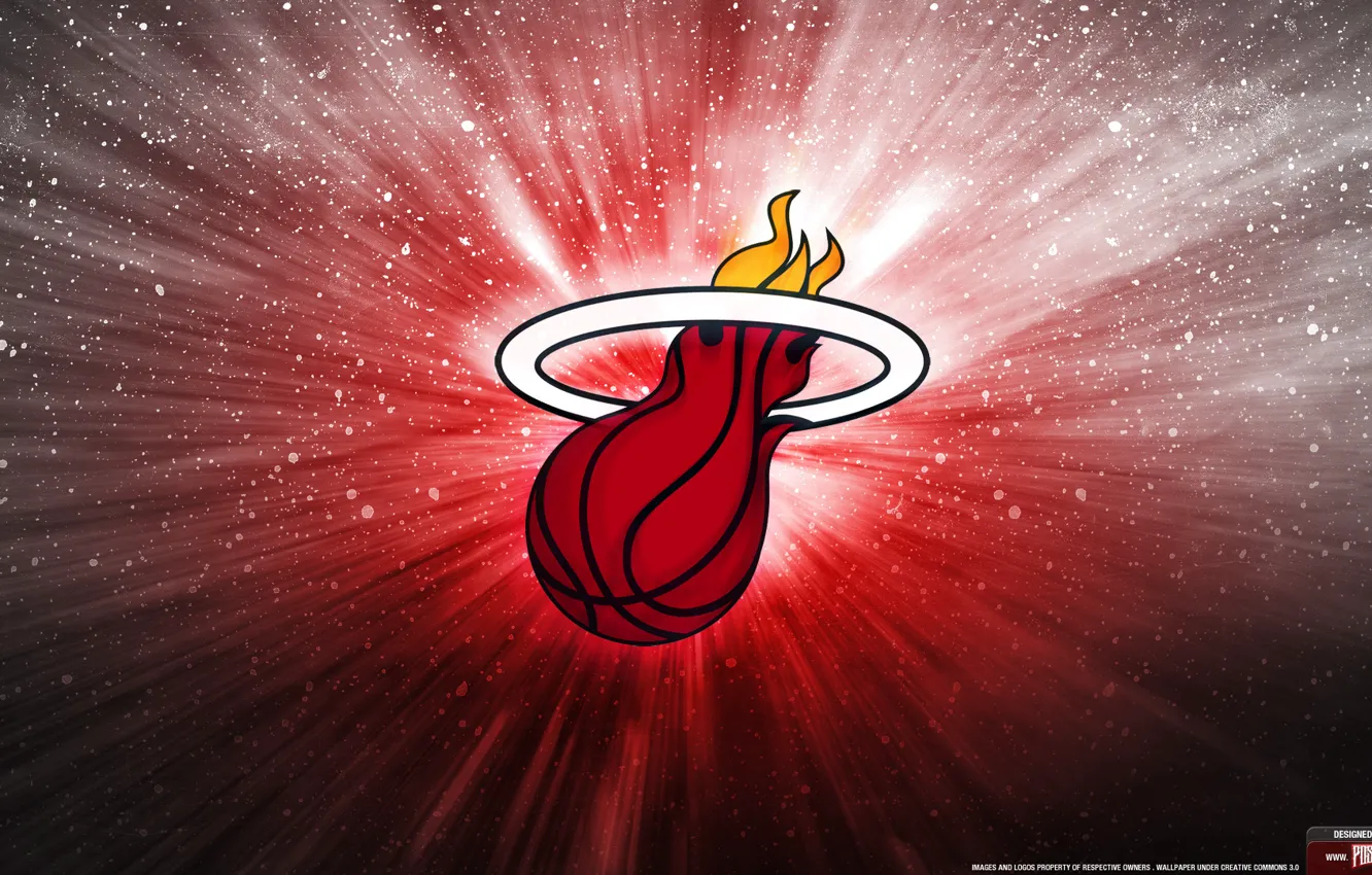 Photo wallpaper logo, basketball, lebron, Miami Heat, Lebron james