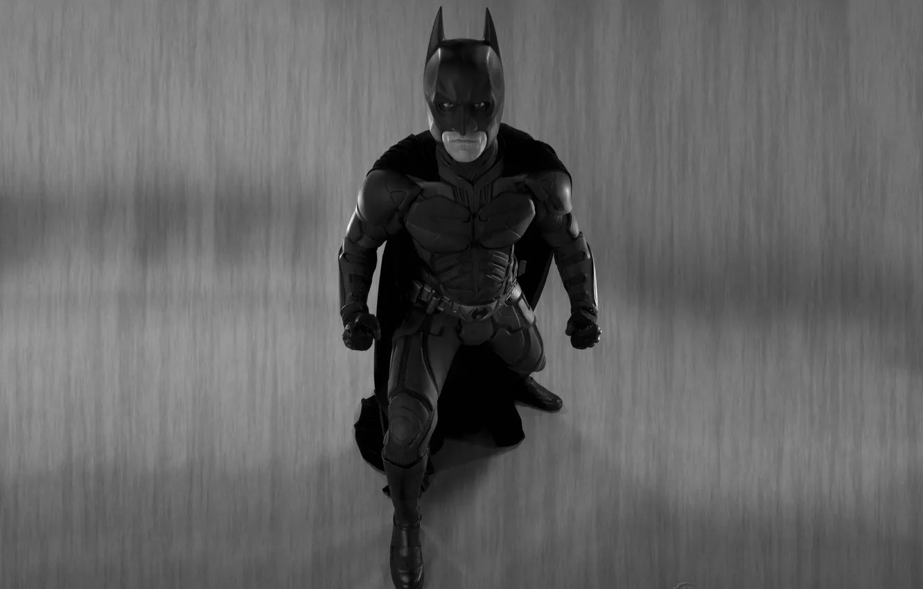 Photo wallpaper batman, black and white, Batman, The Dark Knight, looks, The dark knight, comic