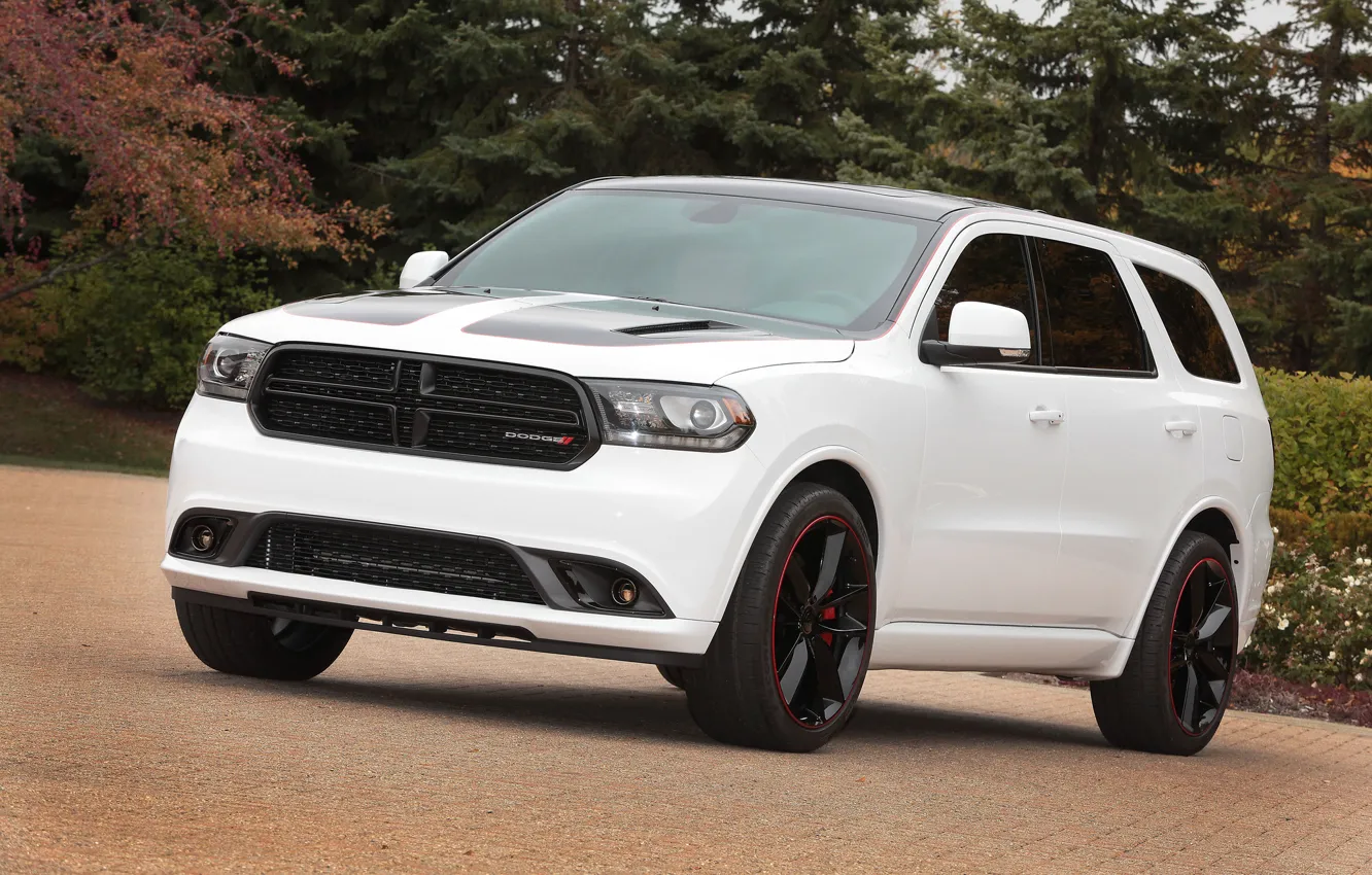 Photo wallpaper white, Dodge, white, Dodge, Durango, Durango