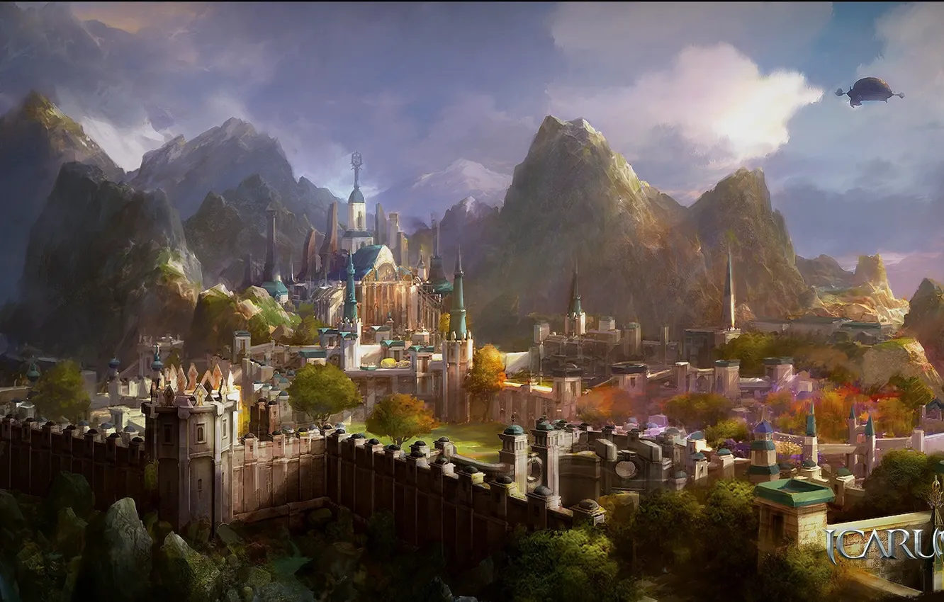 Photo wallpaper landscape, the game, Icarus