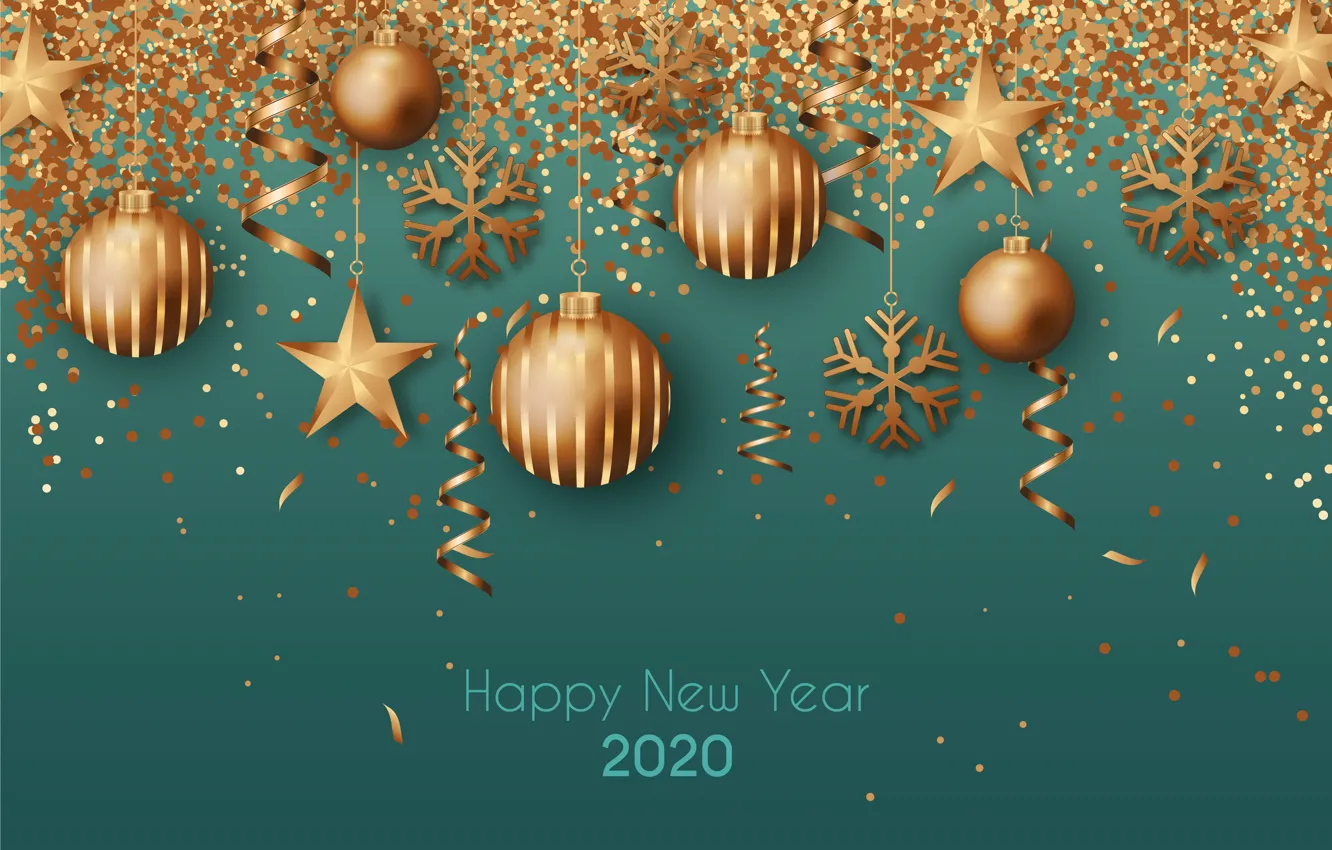 Photo wallpaper new-year-2020, 2020, figures, new year