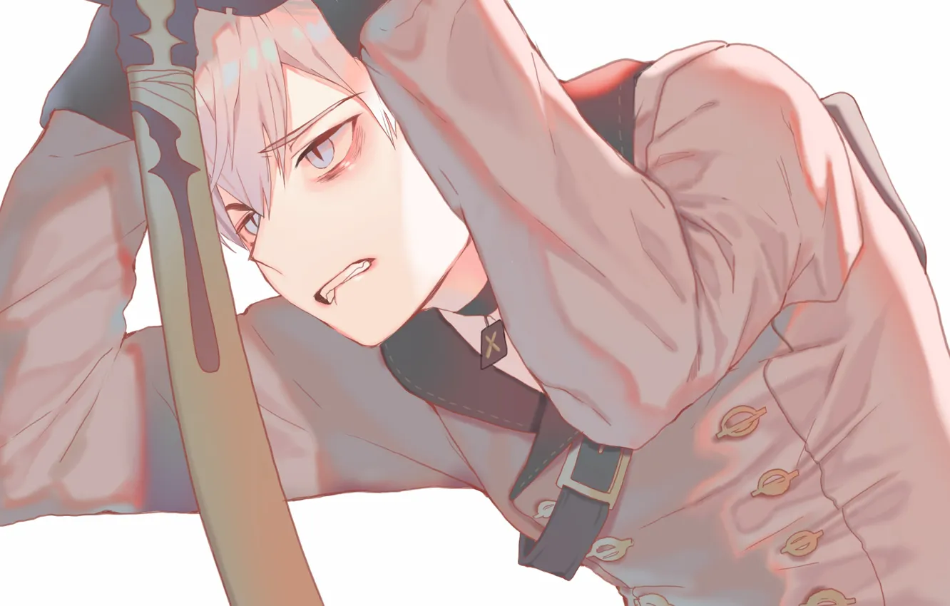 Photo wallpaper weapons, sword, guy, Nier Automata, YoRHa No 9 Type S