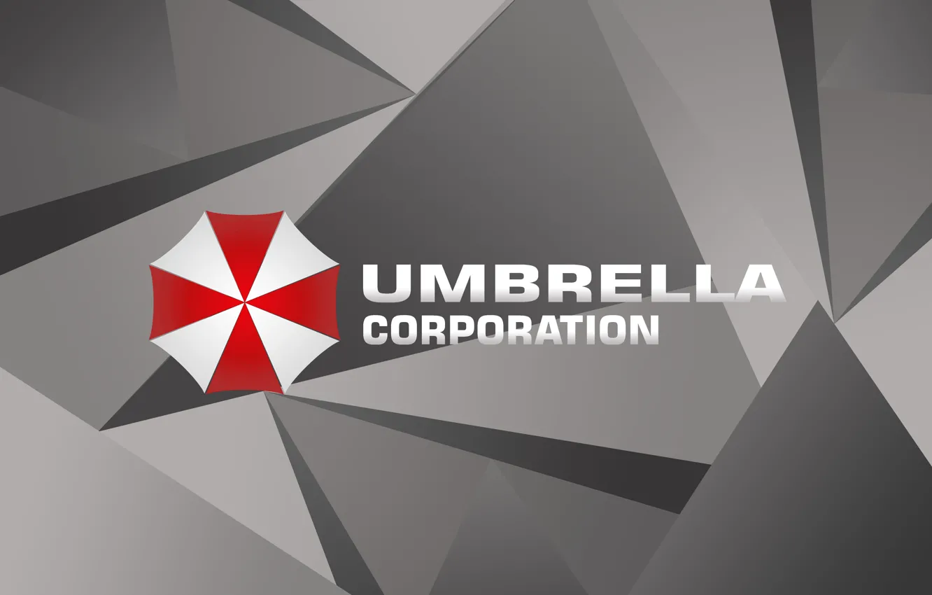 Photo wallpaper red, logo, game, umbrella, Resident Evil, gray, Biohazard, Umbrella Corp.