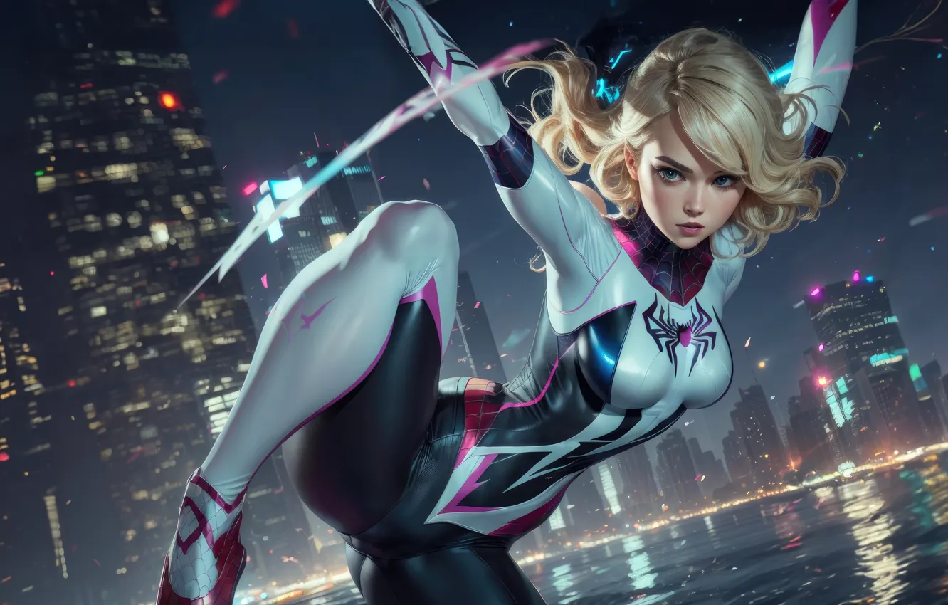 Photo wallpaper Gwen, amazing, Spider