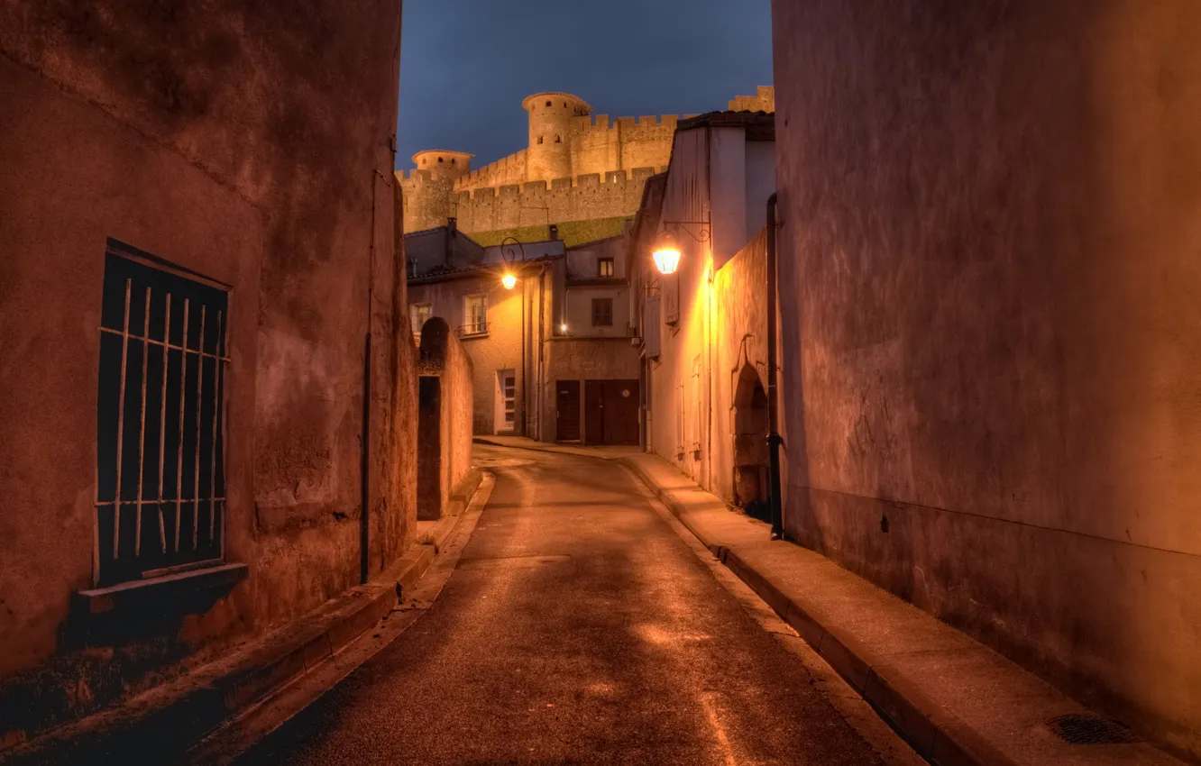 Photo wallpaper France, Carcassonne, Languedoc-Roussillon