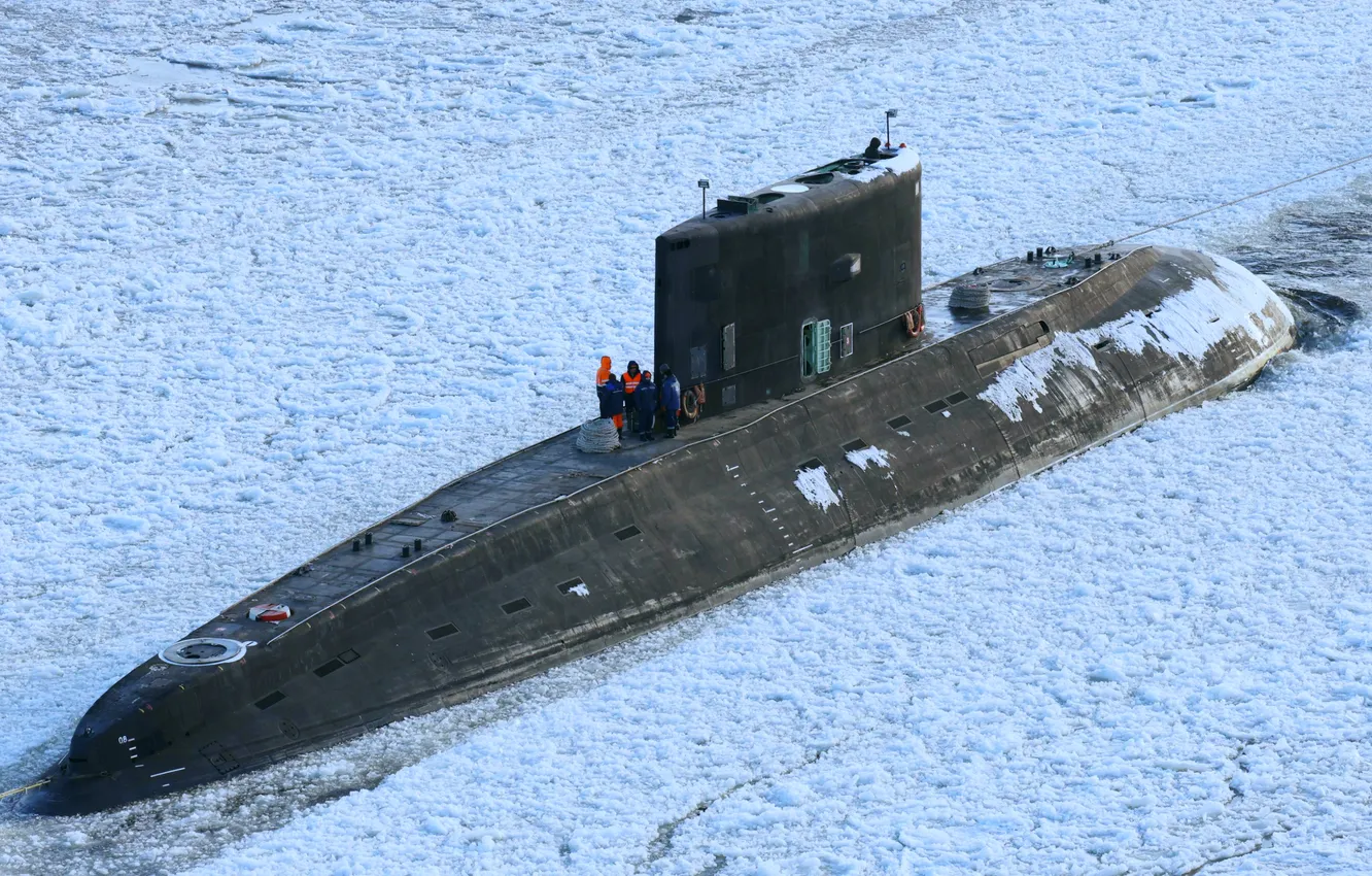 Photo wallpaper boat, underwater, Diesel-electric