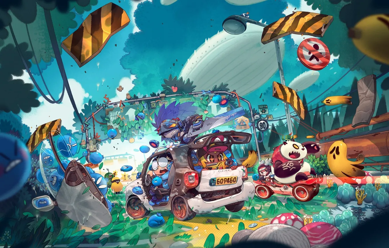Photo wallpaper the game, characters, Juicy Realm