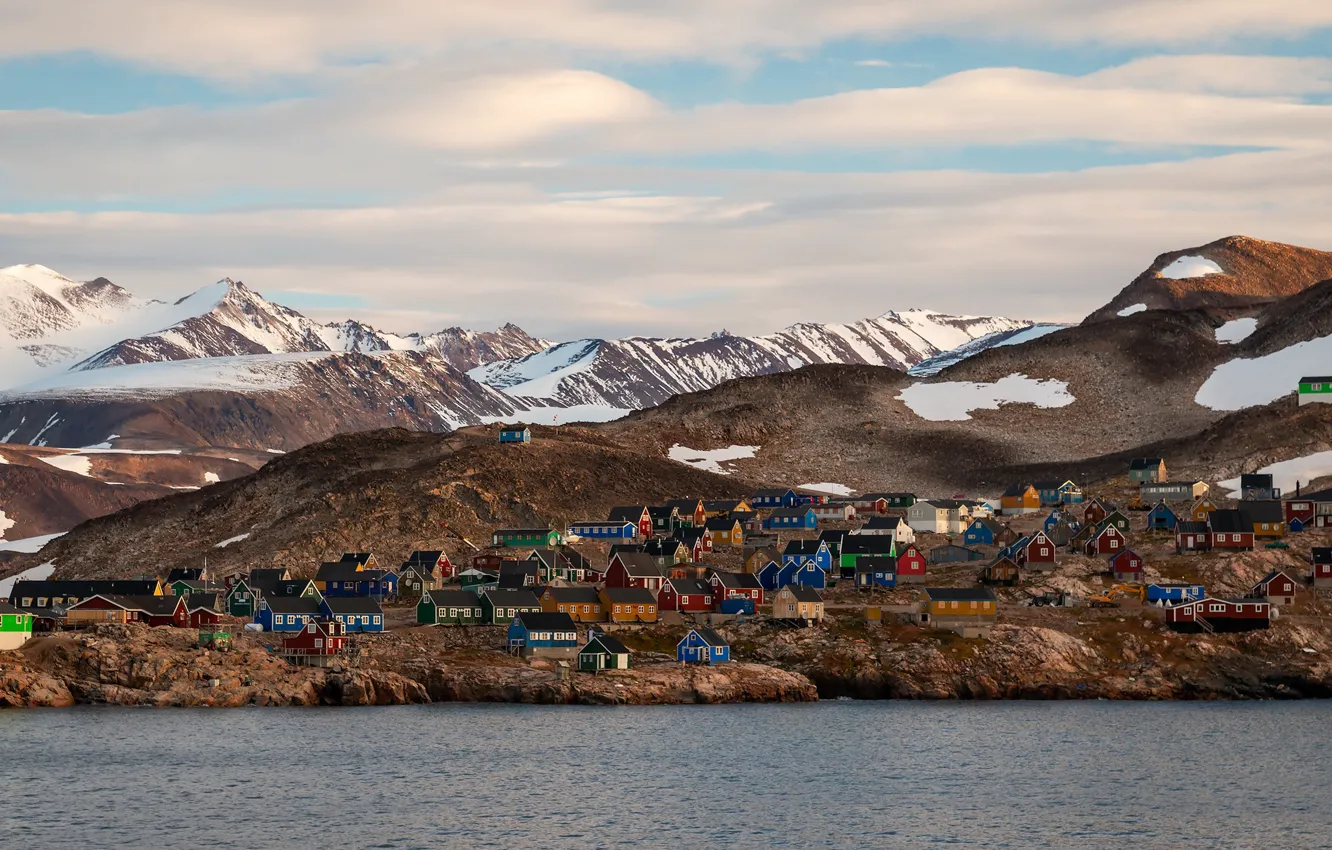 Photo wallpaper nature, Arctic, Denmark, Greenland, 70° 29′ North, Scoresbysund