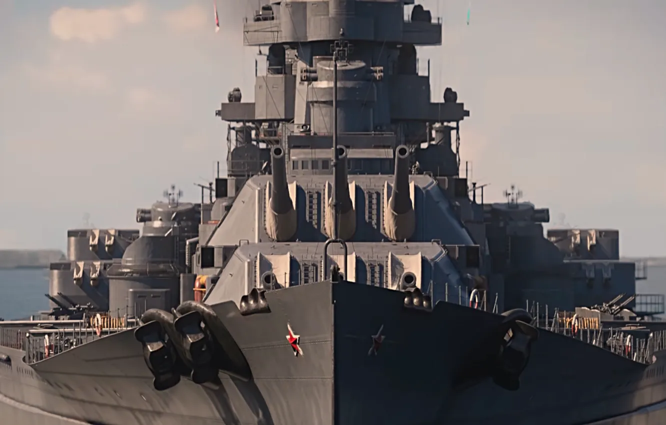 Photo wallpaper copy, battleship, the Soviet Union