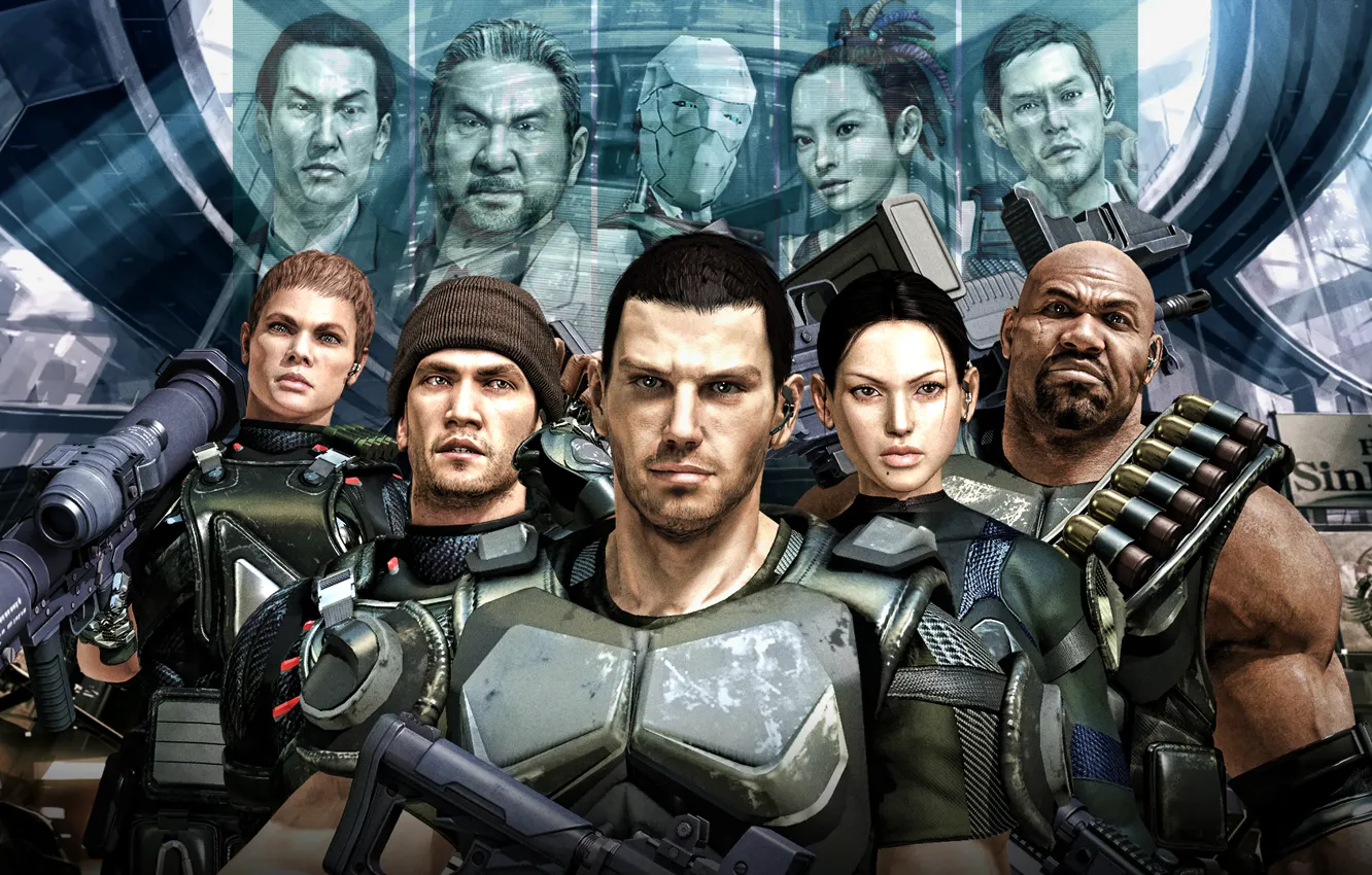 Photo wallpaper sega, video game, characters, binary domain