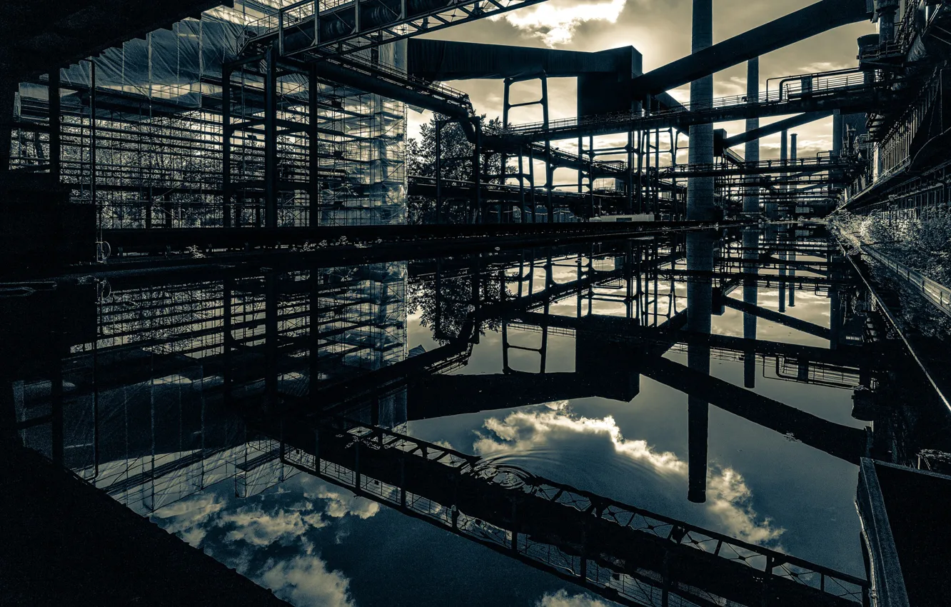 Photo wallpaper water, design, techno, Germany, Essen