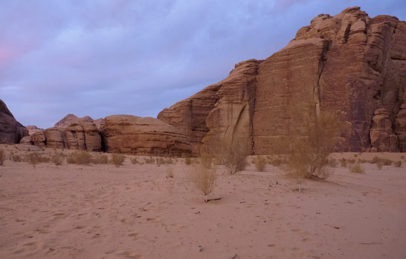 Photo wallpaper sand, the sky, clouds, nature, rocks, desert