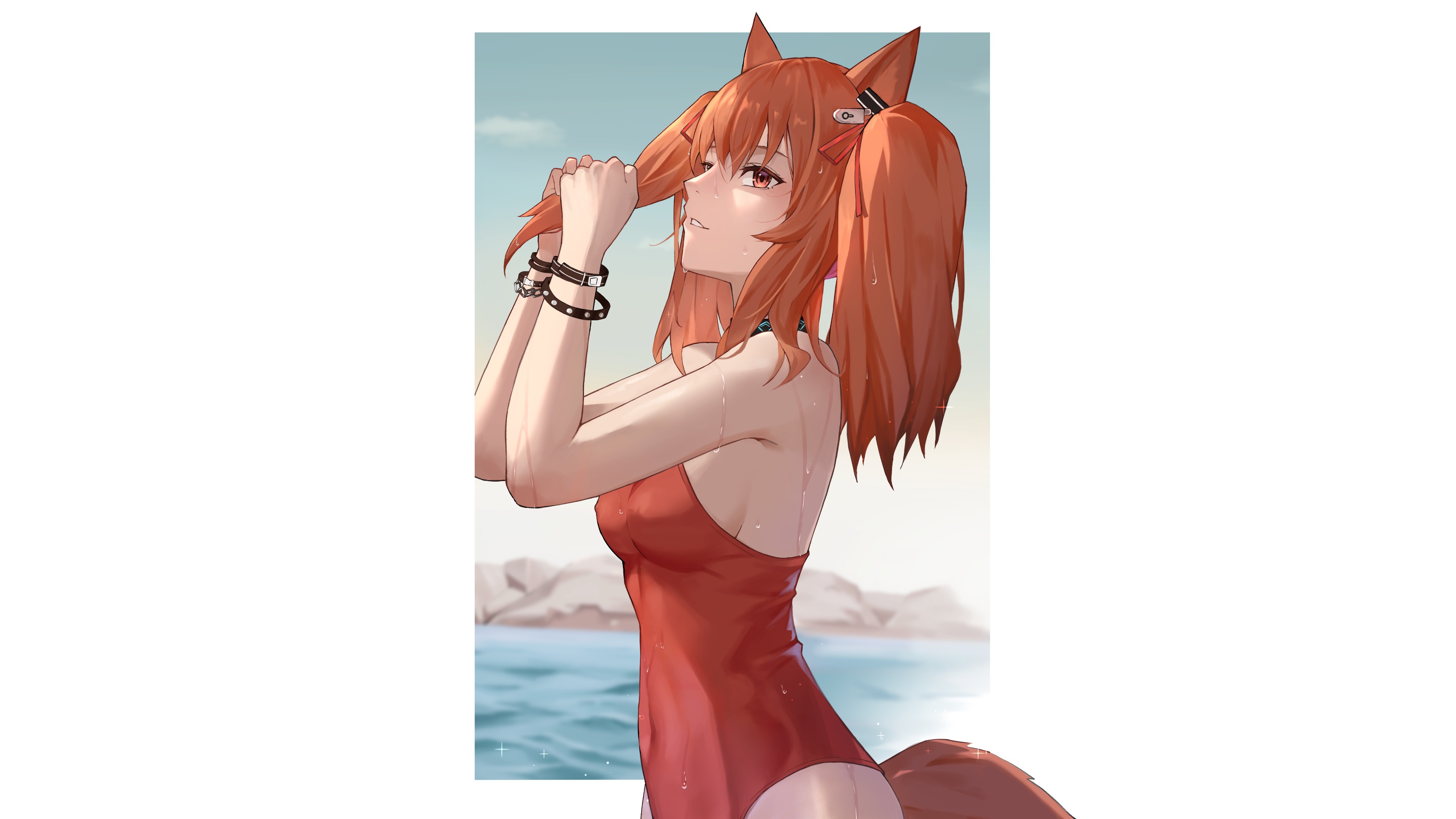 Red foxy girl