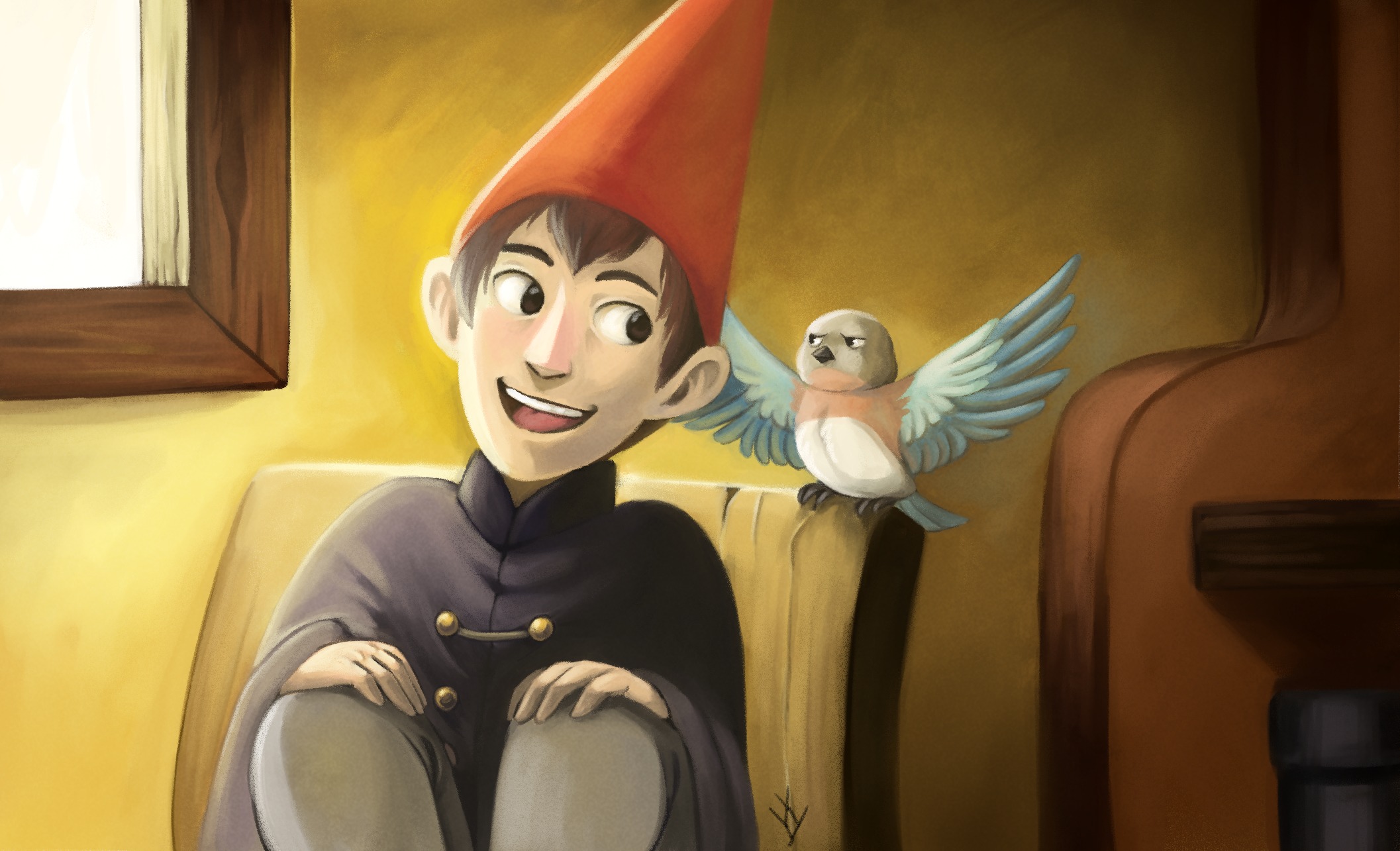 Мальчик и птица миядзаки попугаи. Вирт по ту сторону изгороди. Over the Garden Wall Беатрис и вирт. Over the Garden Wall вирт. Over the Garden Wall Wirt Art.